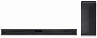 LG DSL4 Soundbar (300 Watt) mit kabellosem Subwoofer (2.1 Kanäle, USB, Bluetooth) & Amazon Basics Toslink Optisches Digital-Audiokabel, 1 m