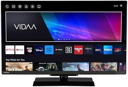 Toshiba 32LV3E63DAZ 32 Zoll Fernseher/VIDAA Smart TV (Full HD, HDR, Triple-Tuner, Bluetooth, Dolby Audio) [2024]