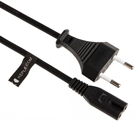 Fernseher 2 Poliges Stromkabel Euro 8 Netzkabel Kompatibel mit PS5 Samsung JVC TV, DVD, PS2 PS4 Playstation 4, HP Epson Canon Druckers Netzstecker (3m)