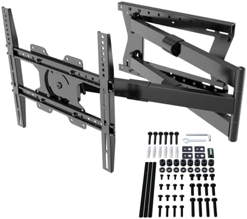 XTRARM TiTon 120 cm Wandabstand, TV Wandhalterung, Langer Schwenkarm, neigen, drehen, rotieren, TV ca. 32-75" bis 40 kg, bis VESA 400
