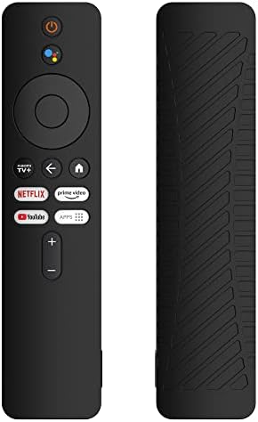 KUTEWEU Silikon Schutzhülle kompatibel mit Xiaomi Mi Box 4K TV 2nd Gen Fernbedienung Hülle, Stoßfest Staubdicht rutschfest Leichte Schutzhülle für Mi Box 4K TV Remote 2nd Generation (Black)