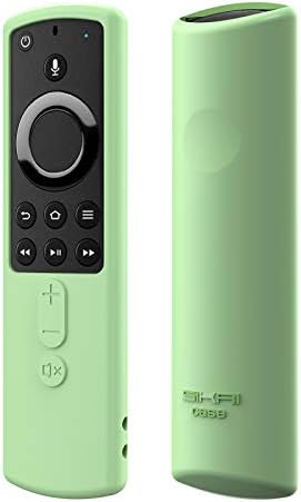 Silikon Case Cover Hülle kompatibel mit Amazon Fire TV TV Stick 4k TV Stick Remote Case, Tragbares Case Abdeckung Stoßfeste & Staubdicht Schutzhülle Silikonhülle Protective Fernbedienung (Green)