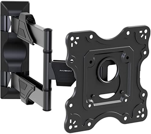 Invision TV Wandhalterung & Monitor Halterung für 24-43-Zoll Bildschirme, VESA 100x100mm bis 200x200mm Schwenkbar Neigbar und Ausfahren Arm für Flach & Curved Fernseher Max Gewicht 27.2 kg (HDTV-M)