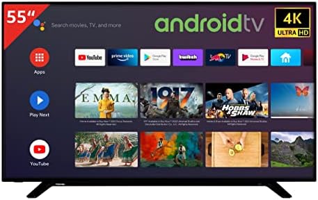 Toshiba 55UA2068DGL 55 Zoll Fernseher/Android TV (4K Ultra HD, HDR Dolby Vision, Smart TV, Play Store & Google Assistant, Triple-Tuner, Bluetooth)