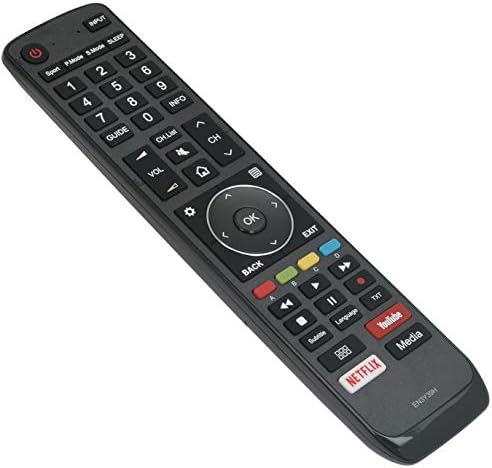 ALLIMITY EN3Y39H Fernbedienung Ersetzt für Hisense 4K HDR ULED TV H43AE6400 H50AE6400 H55AE6400 H65AE6400 H43A6550 H50A6550 H55A6550 H65U9A H75U9A H55U7A H65U7A