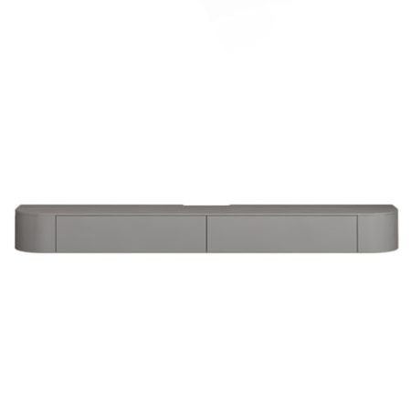 HOLGVE Grauer TV Schrank, Wandmontierter Fernsehtisch, Fernsehschrank mit Schubladen Und Nach Unten Klappbarer Tür, Entertainment-Center(120x19cm/47.2x7.4 inches)