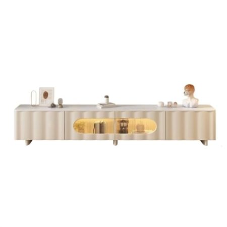 FUHAI-666 TV Schrank Fernsehschrank Minimalistischer TV-Schrank aus Schiefer, Kombination for Zuhause, kleine Wohnung, modernes, einfaches Wohnzimmer, Couchtisch mit großem Stauraum TV Stand TV-Möbel