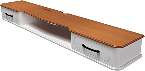 Vendics Tv-Schrank, Tv-Lowboard, Schwimmende Regale, Schwimmende Tv-Konsole, 43,3/51,1/59-Zoll-Tv-Schrank, Tv-Zubehör, An Der Wand Befestigte Medienkonsole, Stabile Struktur./110C