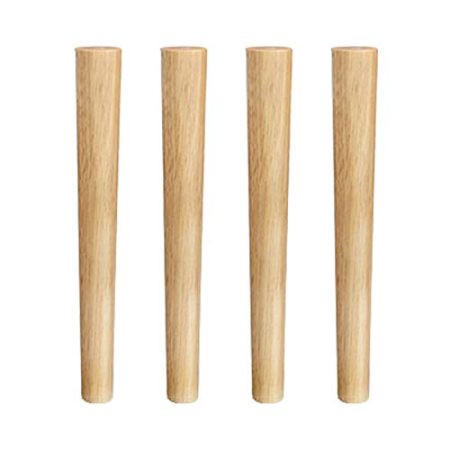 WYRMB Massivholz-Lackfarbene Möbelbeine, Esszimmerstuhl-Schrankfüße, Sofabeine, Couchtischbeine, 8–70 cm, 4er-Set, mit Zubehör, für TV-Schrank, Schreibtisch, Kleiderschrank (Holz 60 cm/23,6 Zoll)