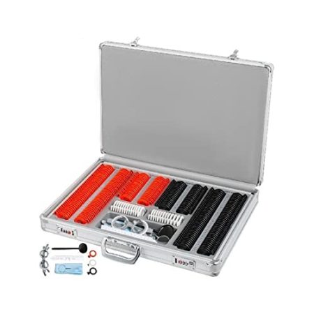 266-teiliges Kunststoff-Versuchslinsen-Kit Optische Linsen aus Kunststoff Optometrie-Ausrüstung Augenschutz-Zubehör Aluminium mit Aufbewahrungskoffer mit hoher Effizienz