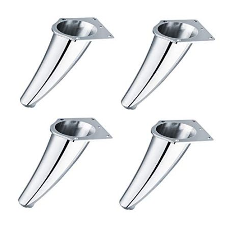 TONZN Möbelbeine aus Metall, Sofafuß, robuste Ersatzbeine, DIY-TV-Schrankschrankhalterungen, Hardware-Zubehör, Schrauben, Fußmatten ()