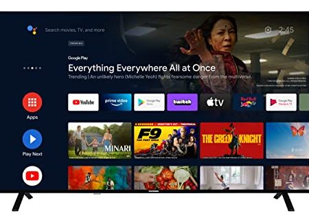 Telefunken Android TV 50 Zoll Fernseher (4K UHD Smart TV, HDR Dolby Vision, Triple-Tuner, Dolby Atmos) XU50AN751S