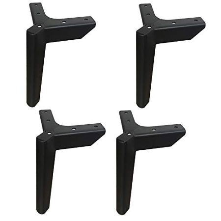 TONZN Metallmöbelbeine, Sofafüße X4, DIY-Stützersatzbeine, TV-Schrankschrankhalterungen, Hardware-Zubehör mit Schraubfüßen (A 12 cm)