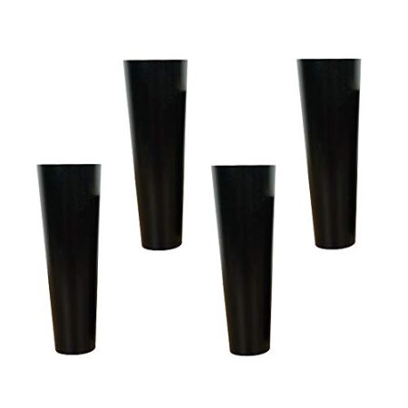 TONZN Möbelbeine aus Massivholz, Sofafuß aus Holz X4, Schrankbeine für TV-Schrank, Couchtisch, Schrankbeine, Hardware-Zubehör mit Schrauben, rutschfeste Matten (B 20 cm)