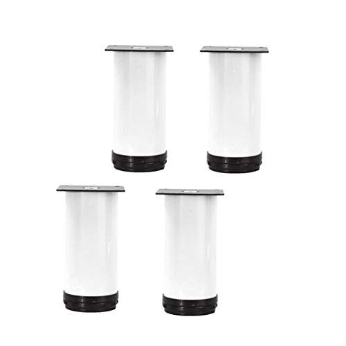 TONZN Metallmöbelbeine X4, höhenverstellbare Aluminium-Stützbeine, TV-Tisch, Schränke, Halterungen, DIY-Zubehör, Schrauben ()