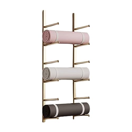 Aufbewahrungsregal – Gym Organizer, für Heim-Fitness-Zubehör, Wandhalterung, für Pilates-Matten, Yogagurte, Schaumstoffrolle