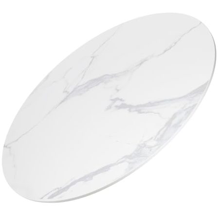 ZL ZELing Runde Tischplatte aus gesintertem Stein, 90 cm, für alle Jahreszeiten, drinnen und draußen, geeignet für Essen, Kaffee und Beistelltische