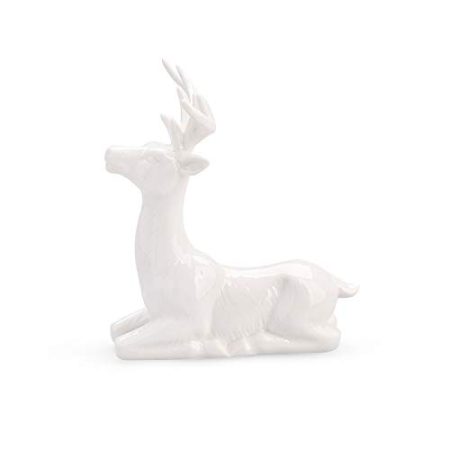 Tisch-Desktop-Dekoration, Keramik, niedliche Hirsch-Statue, Dekoration, kreatives Zubehör, Auto-Hirsch-Ornament, Wohnzimmer, Schlafzimmer, Büro, TV-Ständer, Hirsch-Skulpturen-Sammlung,