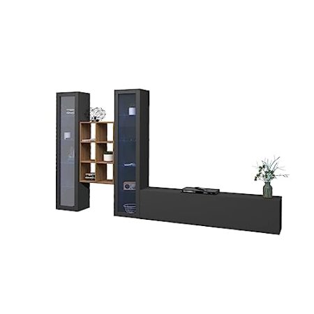 webfurniture - TV-Schrank Natasha | TV-Schrank, Vitrinen und Ablagefächer | schwebend | Farbe anthrazit