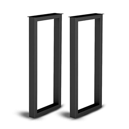 2er Set Stahl Tischbeine, Stabile Schreibtischbeine 28" Höhe 12"/15" Breit, Verstellbare Metall Couchtischbeine, DIY Möbelbein für Esstisch, Moderne rustikale dekorative Tischbeine