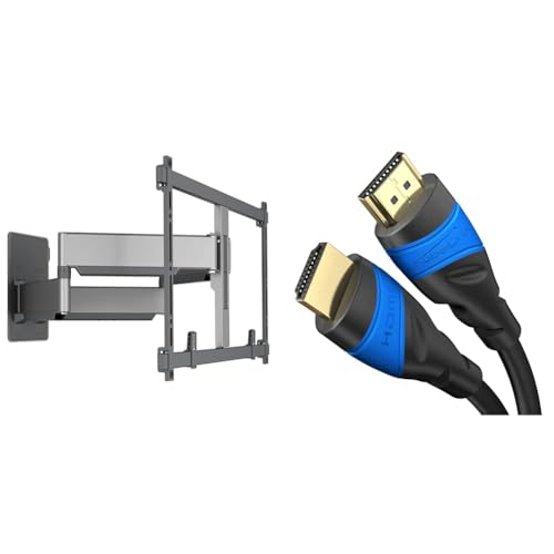 Vogel's Elite TVM 5855 Schwenkbare TV-Wandhalterung & KabelDirekt – 4K HDMI-Kabel – 5 m – 4K@60Hz