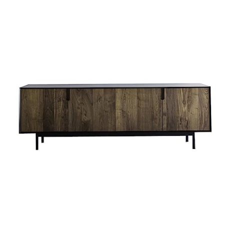 Fernsehständer Heim-TV-Schrank, Metall-Sideboard, Wohnzimmer, Unterhaltungszentrum, Spind im nordischen Industriestil mit 4 Spindtüren Unterhaltungszentrum (Color : L-200cm)