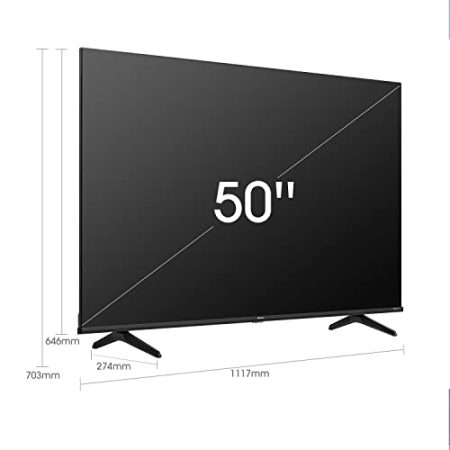 Hisense 50E7HQ QLED Smart-TV 127cm (50 Zoll) Fernseher (4K, HDR, HDR10, HDR10+ decoding, HLG, Dolby Vision, DTS Virtual, 60Hz Panel, Bluetooth, Alexa Built-in, VIDAA Voice)
