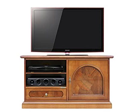 Arteferretto Made in Italy TV Schrank Wurzelholz 1 Tür