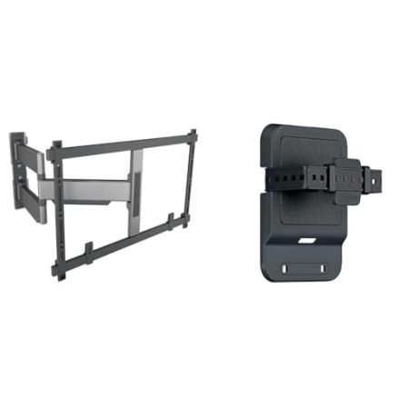 Vogel's Elite TVM 5645 Schwenkbare, ultradünne TV-Wandhalterung & TVA 6400 Medienbox-Halterung, Kompatibel mit Allen Modellen
