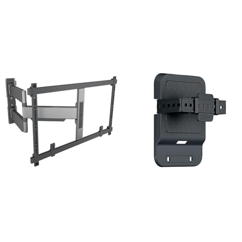 Vogel's Elite TVM 5645 Schwenkbare, ultradünne TV-Wandhalterung & TVA 6400 Medienbox-Halterung, Kompatibel mit Allen Modellen