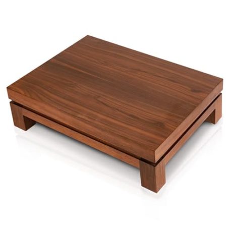 Audio-Regal aus Massivholz mit offenem Stauraum, TV-Ständer für Verstärker, Player und TV-Zubehör, multifunktionaler Medien-Aufbewahrungsschrank, 4 Etagen, AV-Media-Ständer (12 cm)