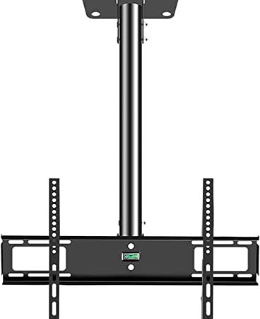 TV-Deckenhalterung für 26 bis 127 cm (50 Zoll) Fernseher bis zu 45 kg max. Visa, 400 x 400 mm, höhenverstellbar und um 45° drehbar, TV-Halterung (0,733 m)