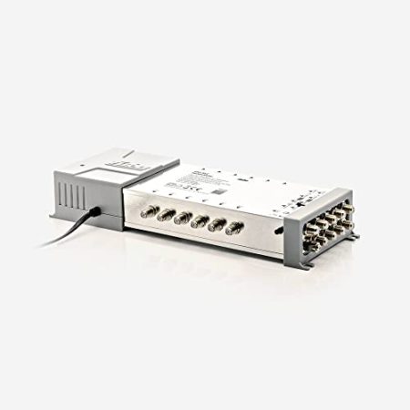 Fuba FMT 912 Multischalter 9/12 - SAT Multischalter 12 Teilnehmer/Receiver/TV für 2 Satelliten mit Energiesparnetzteil - Multiswitch Quattro- und Quad-LNB tauglich (digital, HDTV, UHD 4K/8K tauglich)