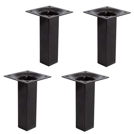 TONZN Metallmöbelbeine X4, DIY-Sofafüße, TV-Schrankschrankhalterungen, Eisenstützbeine, Hardware-Zubehör, Schrauben (B)