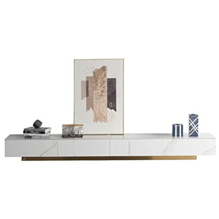 FJVJBNN TV-Ständer-Stil, sehr einfach, Teetisch, TV-Schrank, Kombination, schlicht, Wohnzimmer, leicht, luxuriöser Bodenaufbewahrungsschrank