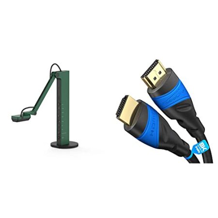 Ipevo VZ-R HDMI/USB Dual Mode 8 Megapixel Lehr-/Präsentations-/Kommunikationswerkzeug für Fernstudium und -Arbeit, Webkonferenzen und Live-Demos & KabelDirekt – 8K/4K HDMI-Kabel – 3 m – 8K@60Hz