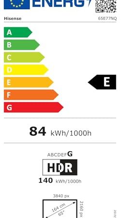 65E77NQ (164 cm (65 Zoll), schwarz, UltraHD/4K, Triple Tuner, PVR)