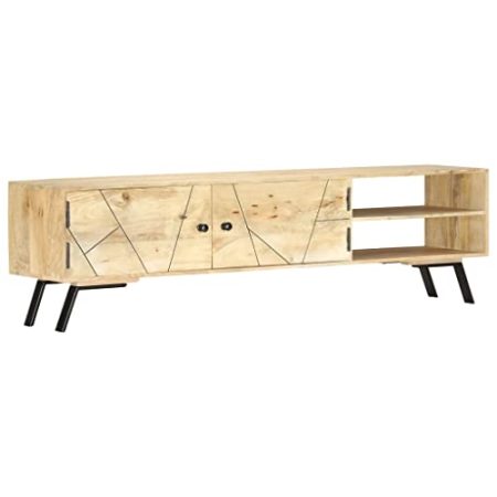 XGWKCNV Entertainment Centers & TV StandsTV Schrank 140x30x40cm Massivholz Mangoholz