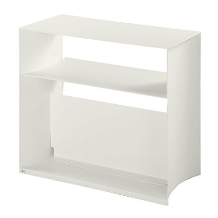 WALL Device Wagon, Rollwagen-Organizer für TV-Ständer A2, mit Rädern, mobil - Perfekt für Gaming Equipment & Zubehör, Reciever, Streaming-Geräte, Router, Lautsprecher, Laptops - Satin Weiß