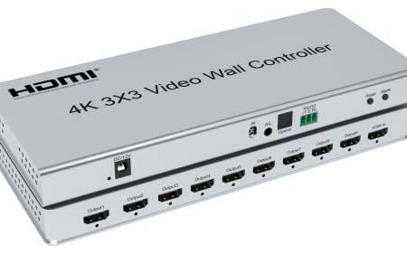 XYKJOBC 4K 3x3 Video Wall Controller 1X3 1X4 2x3 2X4 3x4 4x4 4X2 HDMI TV Video Wall Controller 9 Kanäle Multi - Splice Processor mit RS232