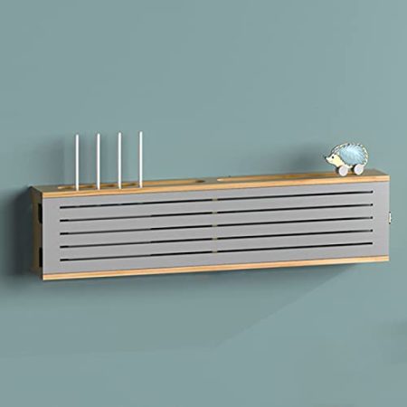 Holz Router Aufbewahrungsbox Regal Wandmontage Steckdosenabdeckung Set Top Box Regal Typ E nizer für Wireless Router und Zubehör