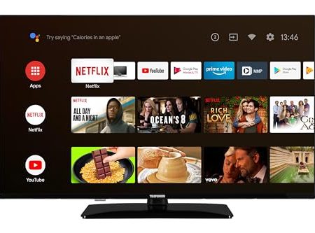 Telefunken Android TV 43 Zoll Fernseher (Full HD Smart TV, HDR, Triple-Tuner, Bluetooth) D43F750X2CW