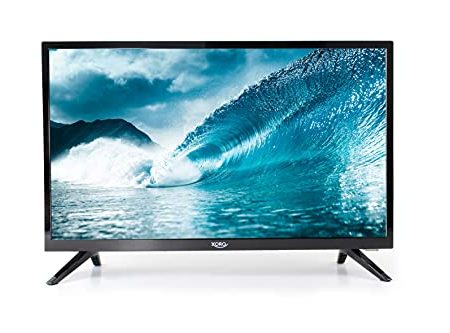 Xoro HTL 2477 60 cm (23.6 Zoll) SmartTV HD Fernseher mit integriertem HD Triple Tuner (DVB-S2/T2/C), HbbTV, H.265/HEVC-Decoder und Mediaplayer, 12V DC, schwarz