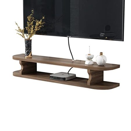 TV-Einheit zur Wandmontage, schwimmender TV-Ständer, Wandmontage, Unterhaltungszentrum, schwebende TV-Wandregale, 31,4/39,3/47,2/55,1 Zoll, Wohnzimmer, Schlafzimmer, TV-Zubehör für die Verwa