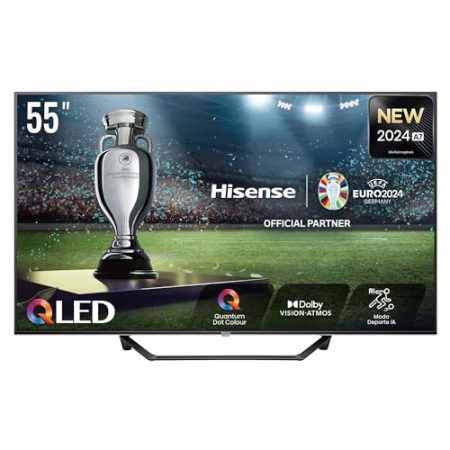 Hisense 55A7NQ, 139,7 cm (55 Zoll), 3840 x 2160 Pixel, QLED, Smart-TV, WLAN, Grau