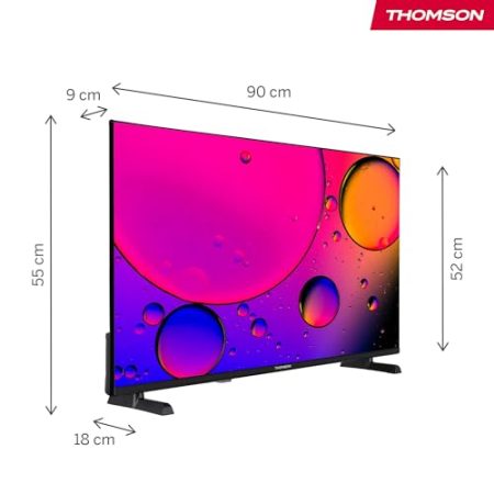 Thomson 40'' (100 cm) FHD – LED Fire TV – Alexa-Sprachsteuerung, AirPlay-Unterstützung, Triple Tuner, Bluetooth, HDMI, USB-Anschlüsse, AV IN und CI+ – 40FF2S34 – 2024