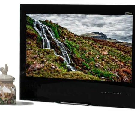 AVEL AVS240KS Smart-TV, 60,5 cm (23 Zoll), schwarzer Rahmen, kompakte Schranktür, Full HD, LED-LCD-Display, Auflösung 1920 x 1080