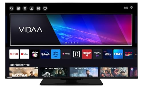 Toshiba 43 Zoll VIDAA TV Fernseher (4K UHD Smart TV, HDR Dolby Vision, Triple-Tuner, Bluetooth, Dolby Audio) 43UV3463DAW