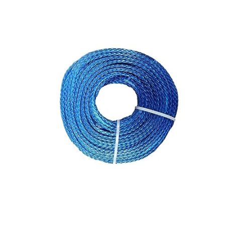 Windenseil, Synthetisches Windenseil, Kabelseil, 8 mm x 50 Meter, UHMWPE-Seil for ATV/UTV, elektrische Winde, 4 x 4 Offroad-Zubehör Webfaser-Windenschleppkabel für TV UTV(Blue)