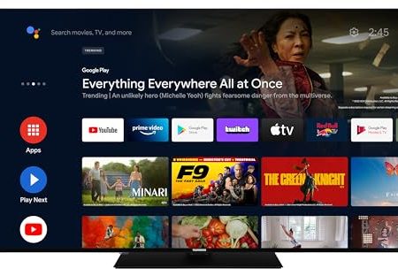 TELEFUNKEN Android TV 65 Zoll Fernseher (4K UHD Smart TV, HDR Dolby Vision, Triple-Tuner, Dolby Atmos) D65U750X2CW